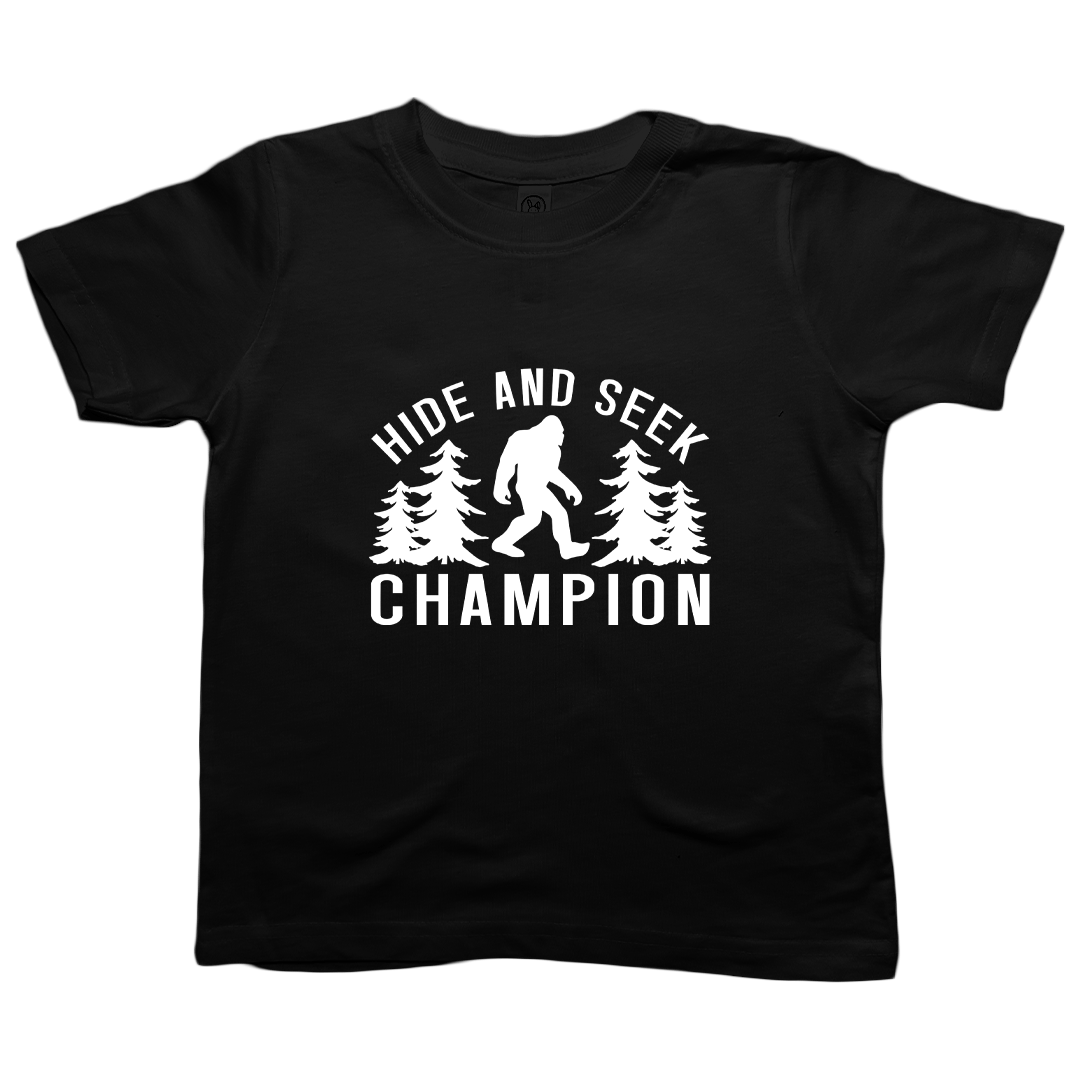 Hide and Seek Sasquatch Toddler Tee - Muddy Boots Clothing - T-Shirt