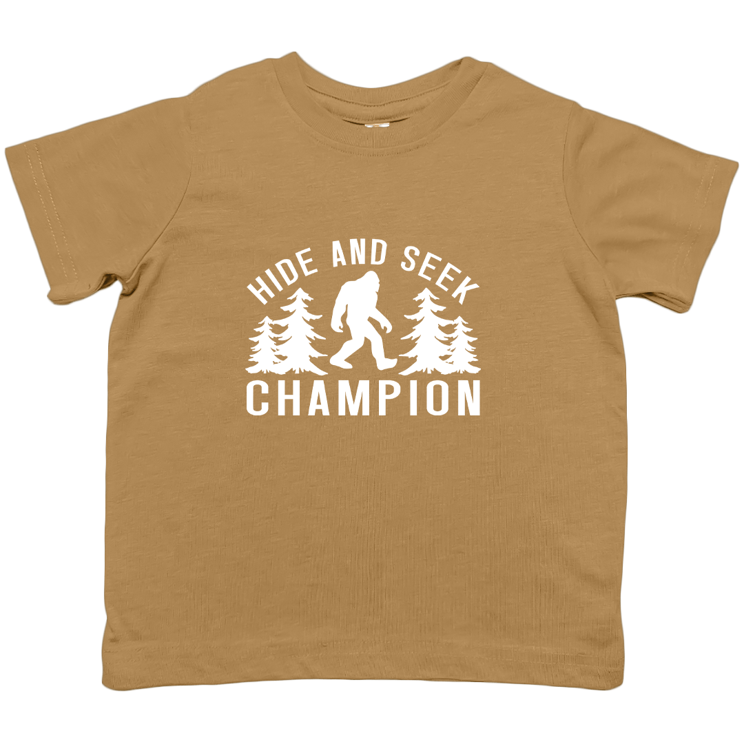 Hide and Seek Sasquatch Toddler Tee - Muddy Boots Clothing - T-Shirt