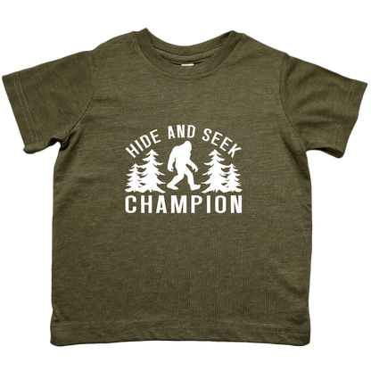 Hide and Seek Sasquatch Toddler Tee - Muddy Boots Clothing - T-Shirt