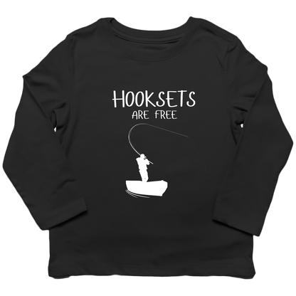 Hooksets Are Free Kids Long Sleeve Tee - Muddy Boots Clothing - Long Sleeve Tee