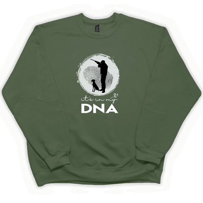 Hunting DNA Adult Crew Neck Sweatshirt - Muddy Boots Clothing - Crew Neck Sweatshirt