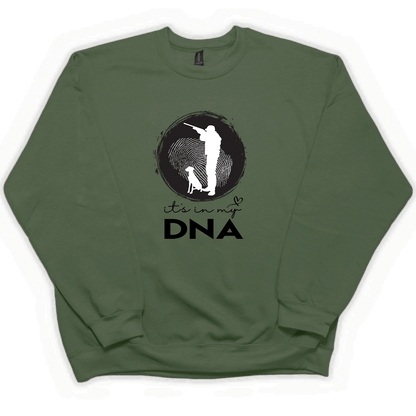 Hunting DNA Adult Crew Neck Sweatshirt - Muddy Boots Clothing - Crew Neck Sweatshirt
