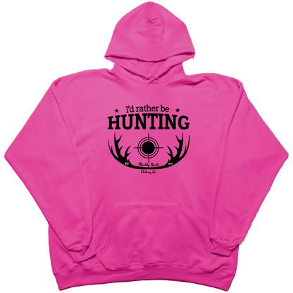 I'd Rather Be Hunting Adult Hoodie - Muddy Boots Clothing - Hoodie