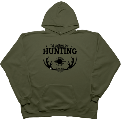 I'd Rather Be Hunting Adult Hoodie - Muddy Boots Clothing - Hoodie