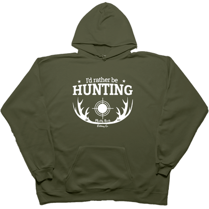 I'd Rather Be Hunting Adult Hoodie - Muddy Boots Clothing - Hoodie