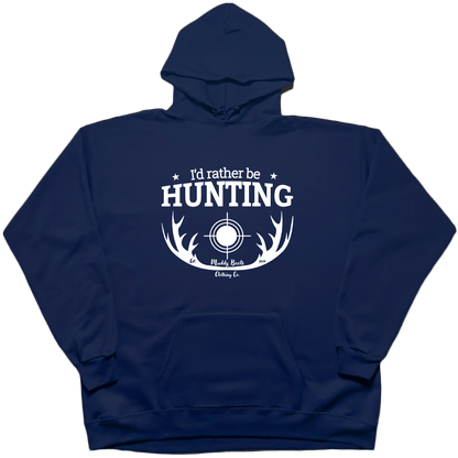 I'd Rather Be Hunting Adult Hoodie - Muddy Boots Clothing - Hoodie