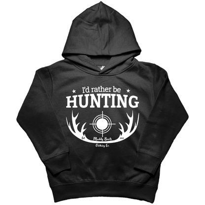 I'd Rather Be Hunting Kids Hoodie - Muddy Boots Clothing - Hoodie