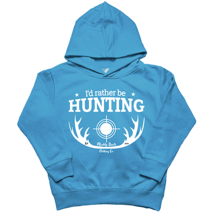 I'd Rather Be Hunting Kids Hoodie - Muddy Boots Clothing - Hoodie
