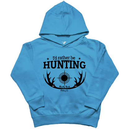 I'd Rather Be Hunting Kids Hoodie - Muddy Boots Clothing - Hoodie