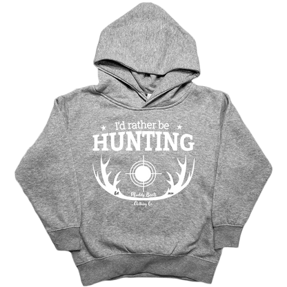 I'd Rather Be Hunting Kids Hoodie - Muddy Boots Clothing - Hoodie