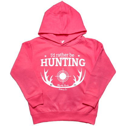 I'd Rather Be Hunting Kids Hoodie - Muddy Boots Clothing - Hoodie