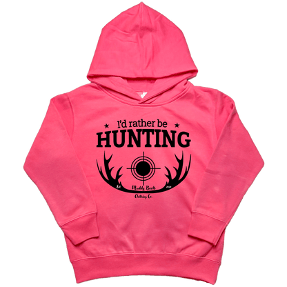 I'd Rather Be Hunting Kids Hoodie - Muddy Boots Clothing - Hoodie