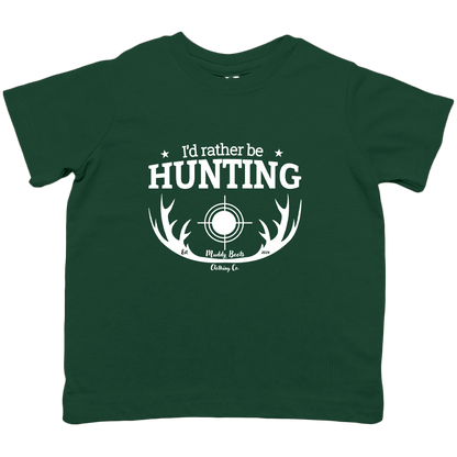 I'd Rather be Hunting Toddler Tee - Muddy Boots Clothing - T-Shirt