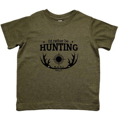 I'd Rather be Hunting Toddler Tee - Muddy Boots Clothing - T-Shirt