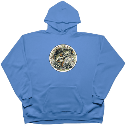 Jumping Bass Adult Hoodie - Muddy Boots Clothing - Hoodie