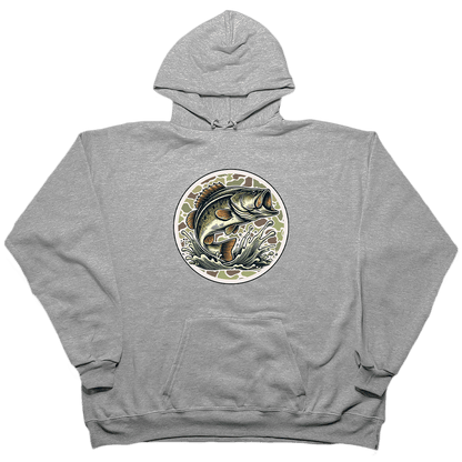 Jumping Bass Adult Hoodie - Muddy Boots Clothing - Hoodie