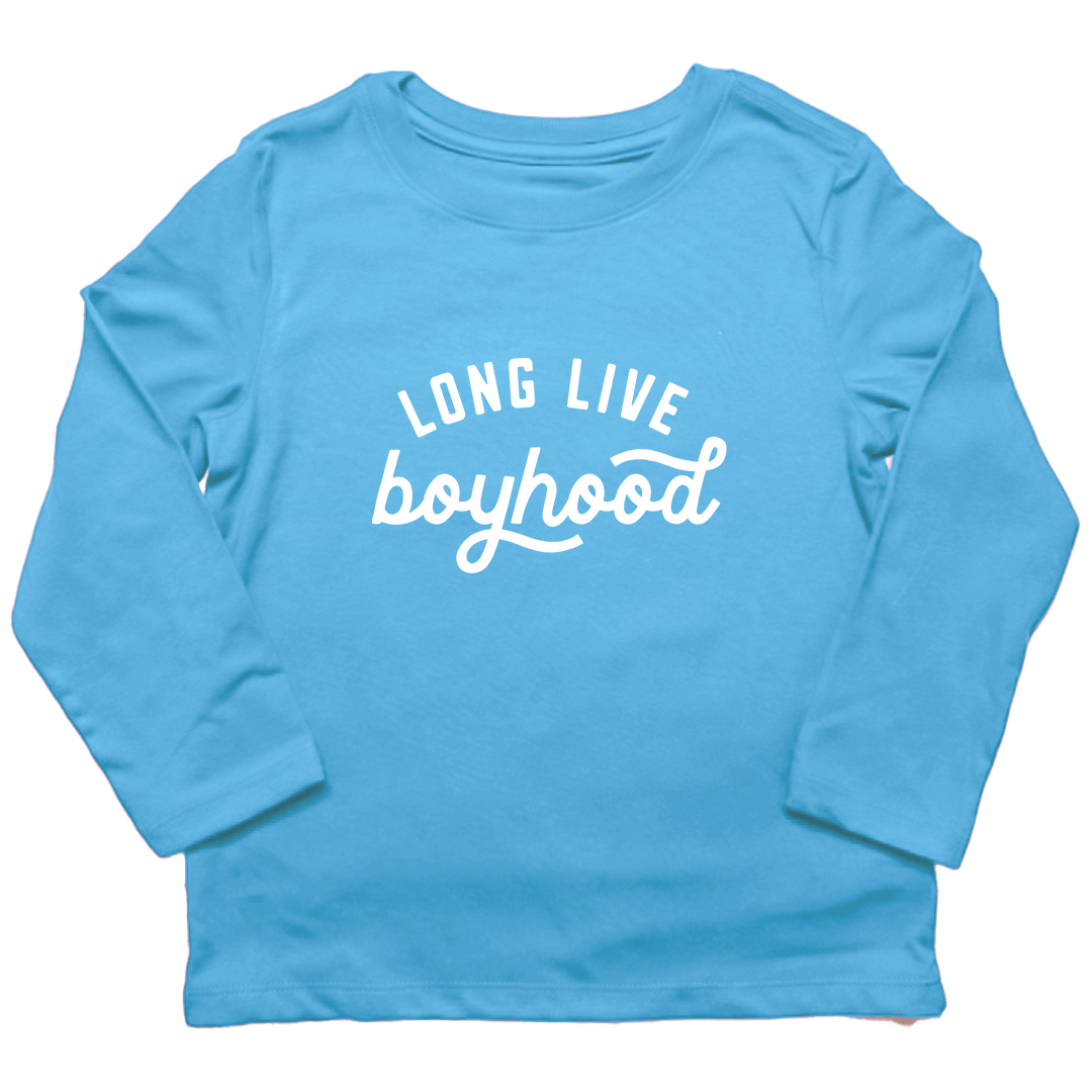 Long Live Boyhood Kids Long Sleeve Tee - Muddy Boots Clothing - Long Sleeve Tee