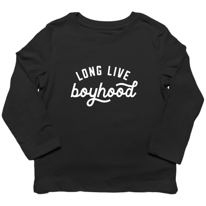 Long Live Boyhood Kids Long Sleeve Tee - Muddy Boots Clothing - Long Sleeve Tee