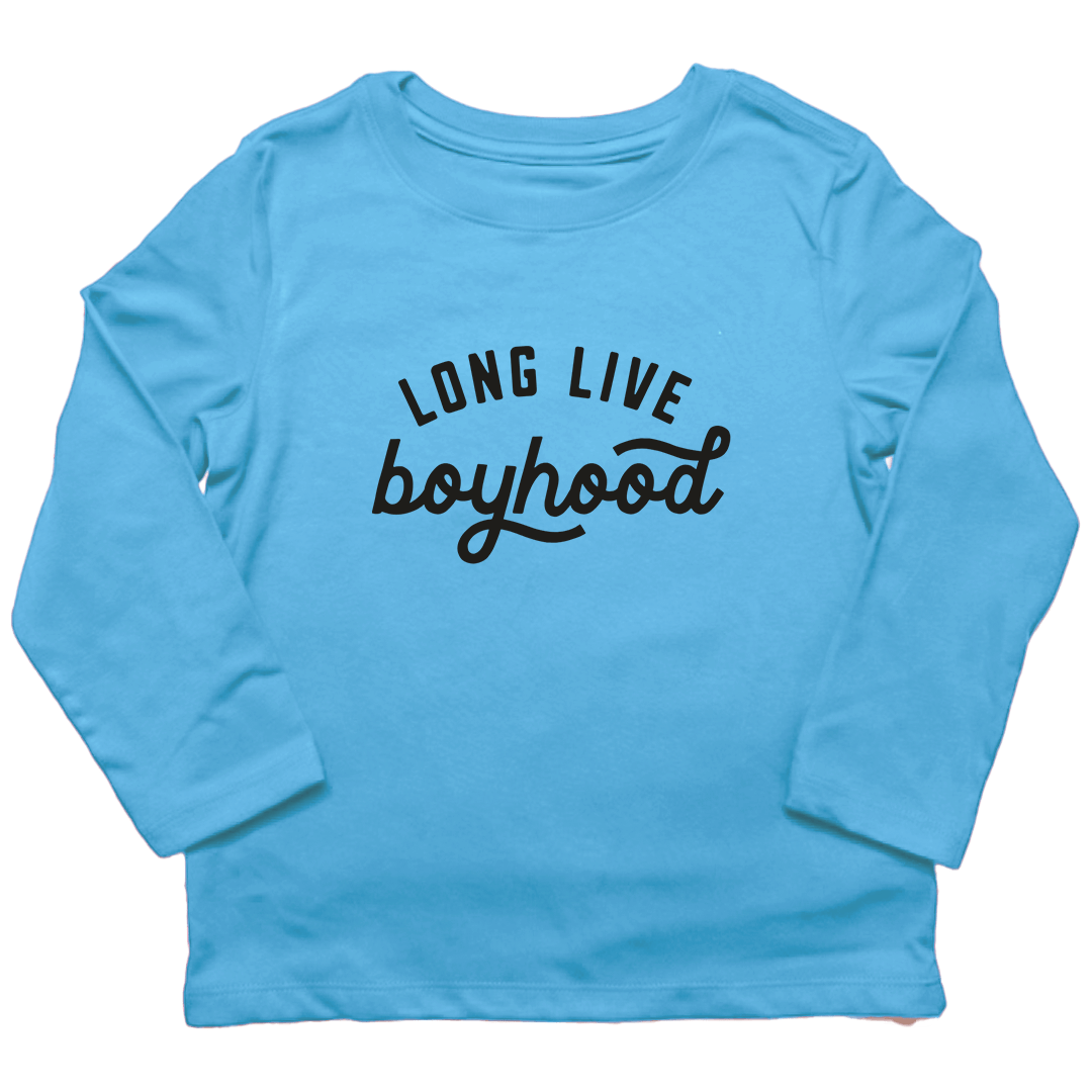Long Live Boyhood Kids Long Sleeve Tee - Muddy Boots Clothing - Long Sleeve Tee