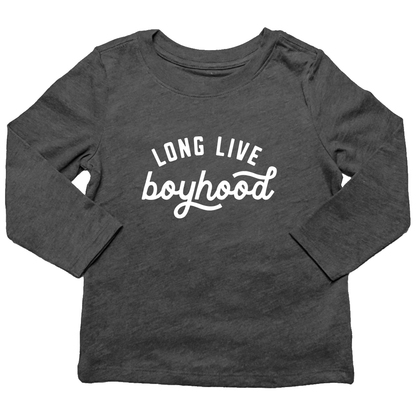 Long Live Boyhood Kids Long Sleeve Tee - Muddy Boots Clothing - Long Sleeve Tee