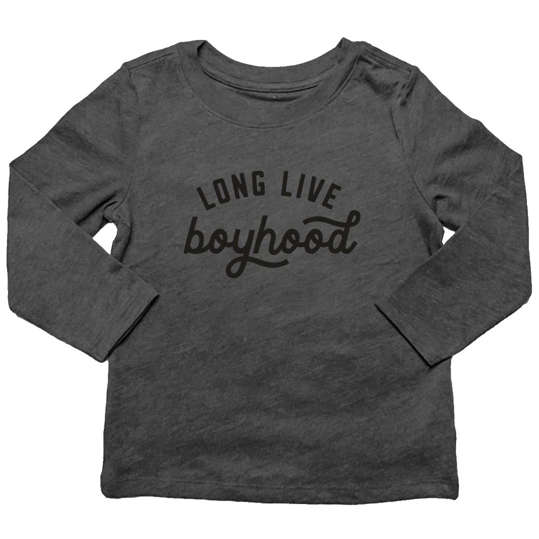 Long Live Boyhood Kids Long Sleeve Tee - Muddy Boots Clothing - Long Sleeve Tee