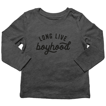 Long Live Boyhood Kids Long Sleeve Tee - Muddy Boots Clothing - Long Sleeve Tee