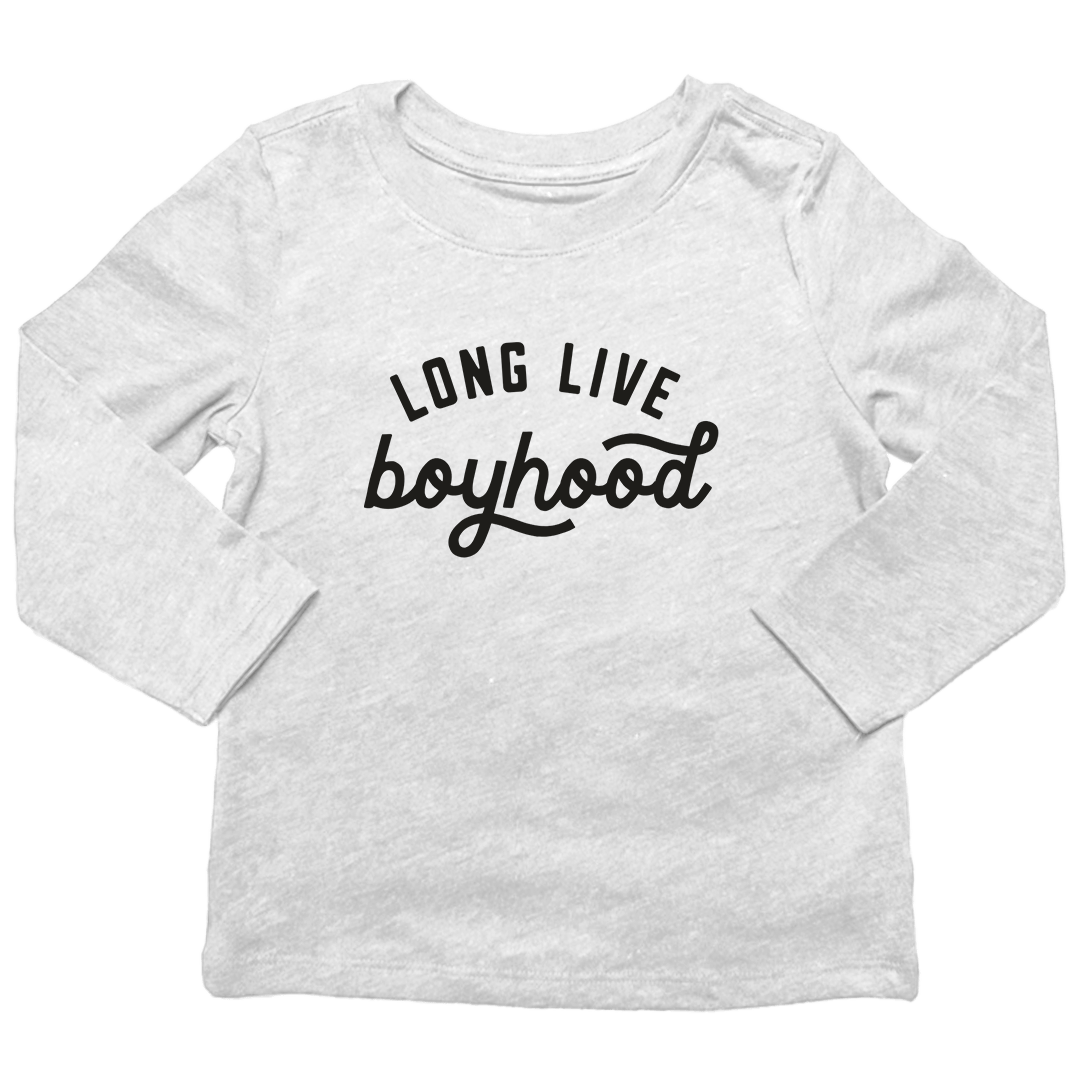 Long Live Boyhood Kids Long Sleeve Tee - Muddy Boots Clothing - Long Sleeve Tee