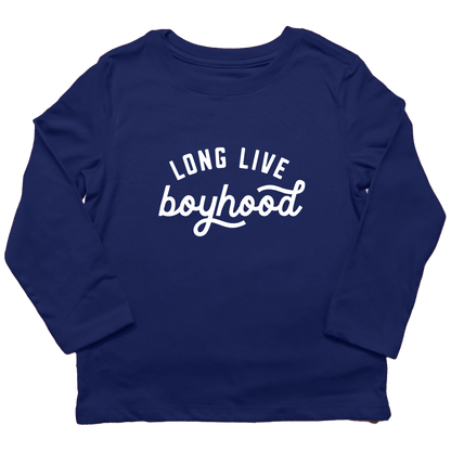 Long Live Boyhood Kids Long Sleeve Tee - Muddy Boots Clothing - Long Sleeve Tee