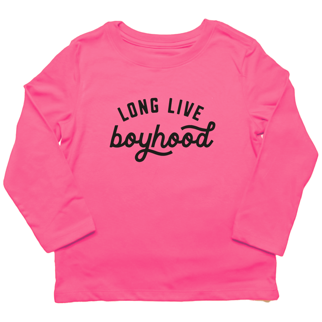 Long Live Boyhood Kids Long Sleeve Tee - Muddy Boots Clothing - Long Sleeve Tee