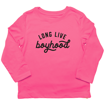 Long Live Boyhood Kids Long Sleeve Tee - Muddy Boots Clothing - Long Sleeve Tee