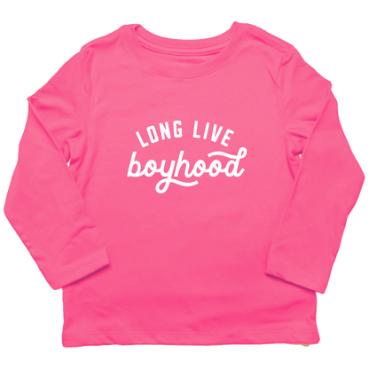 Long Live Boyhood Kids Long Sleeve Tee - Muddy Boots Clothing - Long Sleeve Tee