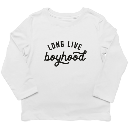 Long Live Boyhood Kids Long Sleeve Tee - Muddy Boots Clothing - Long Sleeve Tee