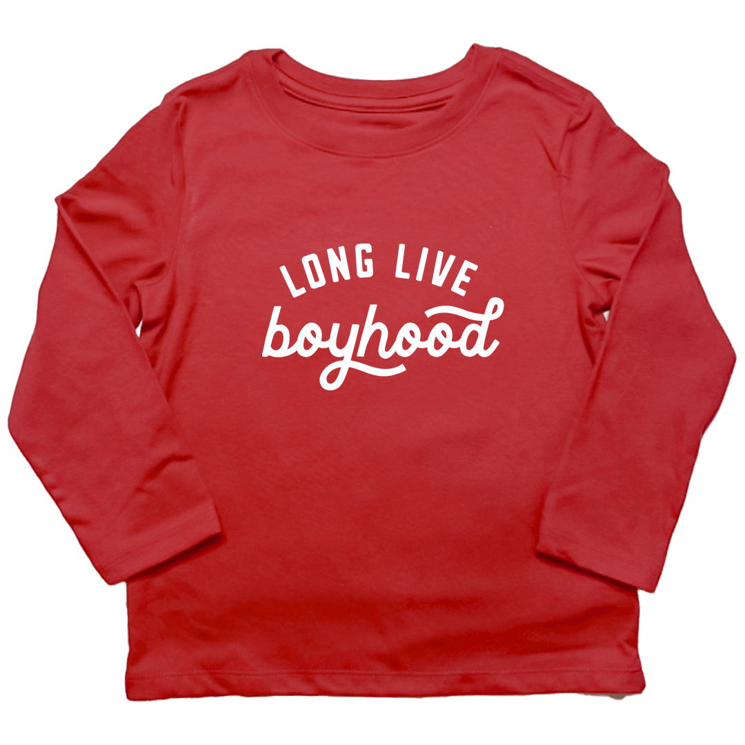 Long Live Boyhood Toddler Long Sleeve Tee - Muddy Boots Clothing - Long Sleeve Tee