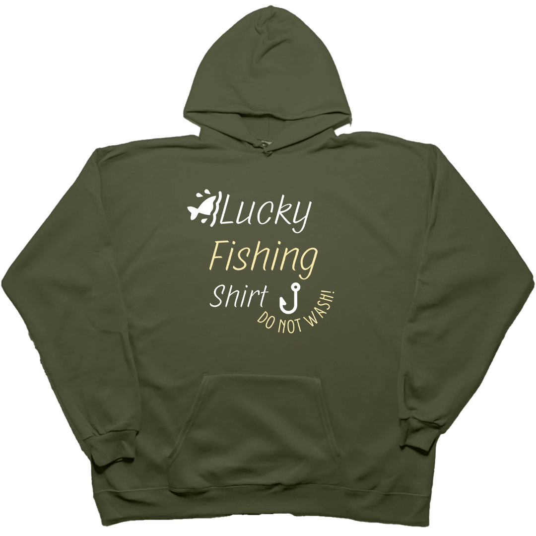 Lucky Fishing Shirt Adult Hoodie - Muddy Boots Clothing - Hoodie