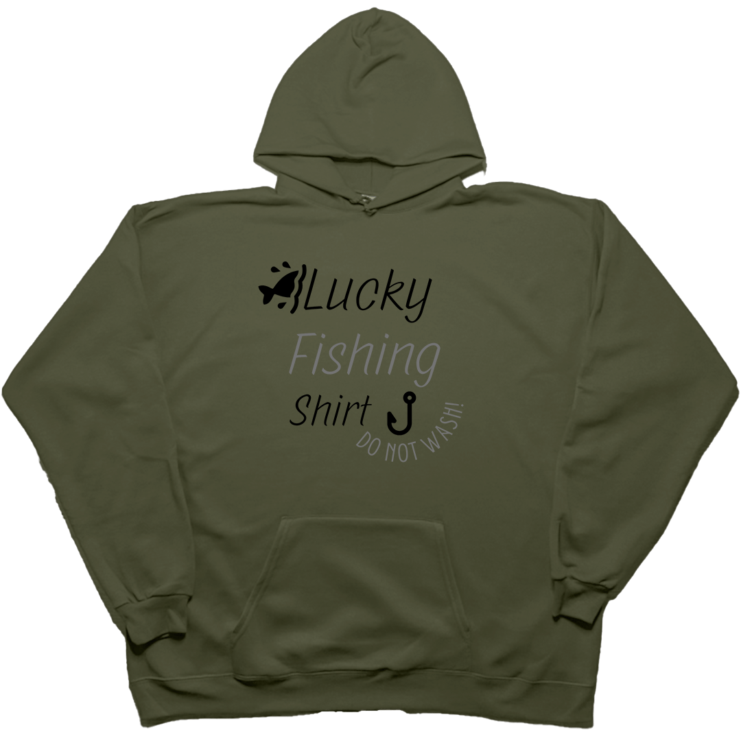 Lucky Fishing Shirt Adult Hoodie - Muddy Boots Clothing - Hoodie