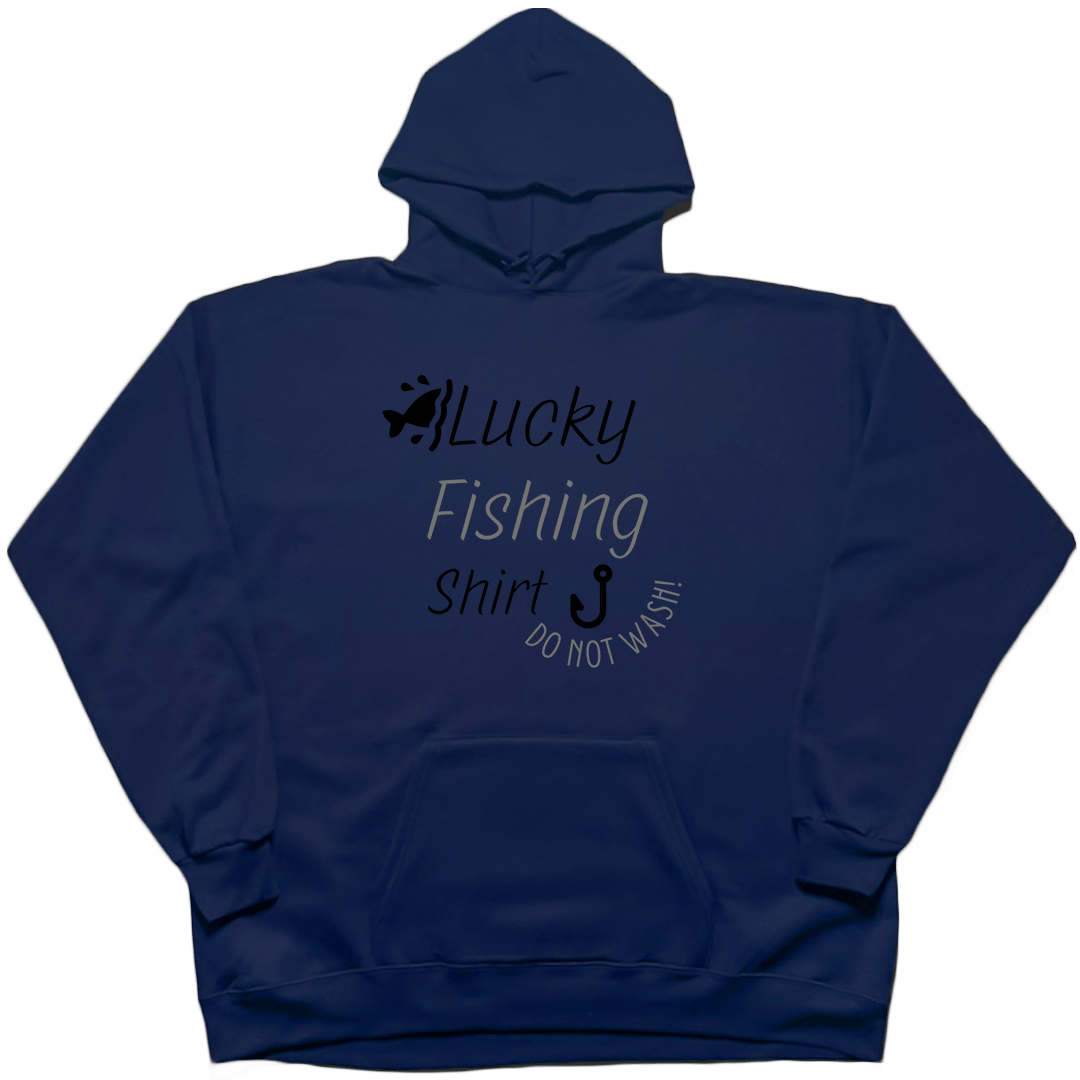 Lucky Fishing Shirt Adult Hoodie - Muddy Boots Clothing - Hoodie