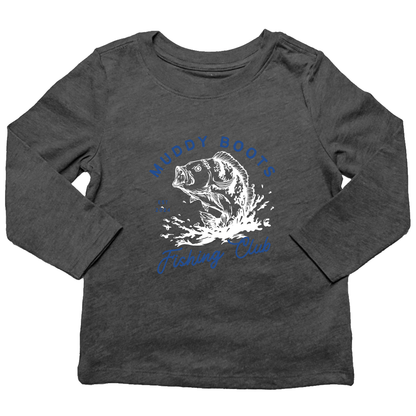 MB Fishing Club Kids Long Sleeve Tee - Muddy Boots Clothing - Long Sleeve Tee