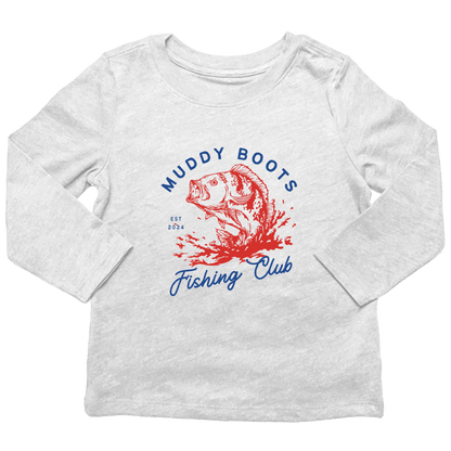 MB Fishing Club Toddler Long Sleeve Tee - Muddy Boots Clothing - Long Sleeve Tee