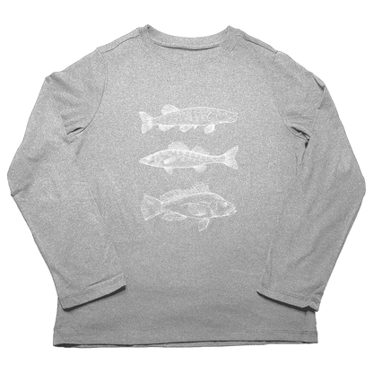 Midwest Fish Adult Long Sleeve Tee - Muddy Boots Clothing - Long Sleeve Tee