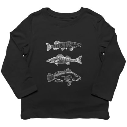 Midwest Fish Kids Long Sleeve Tee - Muddy Boots Clothing - Long Sleeve Tee