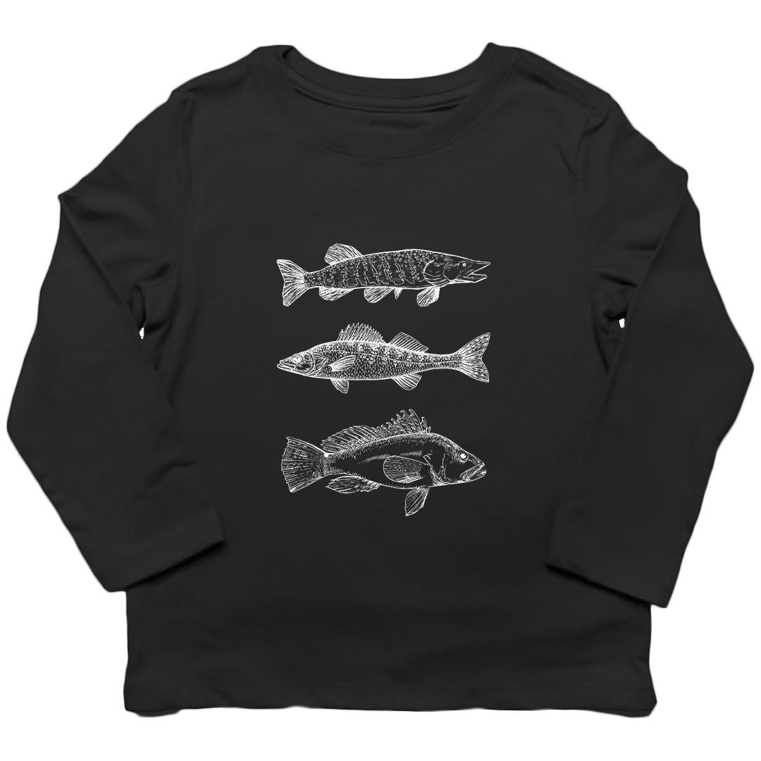 Midwest Fish Toddler Long Sleeve Tee - Muddy Boots Clothing - Long Sleeve Tee