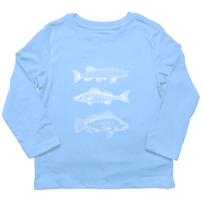 Midwest Fish Toddler Long Sleeve Tee - Muddy Boots Clothing - Long Sleeve Tee