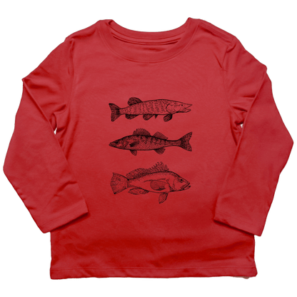 Midwest Fish Toddler Long Sleeve Tee - Muddy Boots Clothing - Long Sleeve Tee