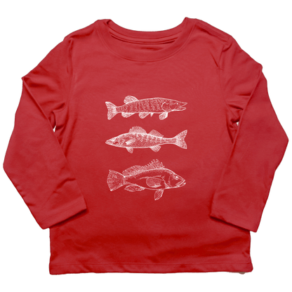 Midwest Fish Toddler Long Sleeve Tee - Muddy Boots Clothing - Long Sleeve Tee