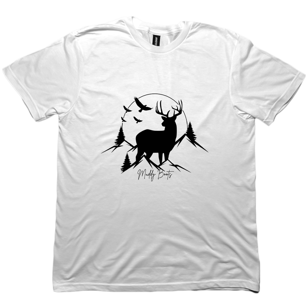 Mountain Deer Adult Tee - Muddy Boots Clothing - T-Shirt