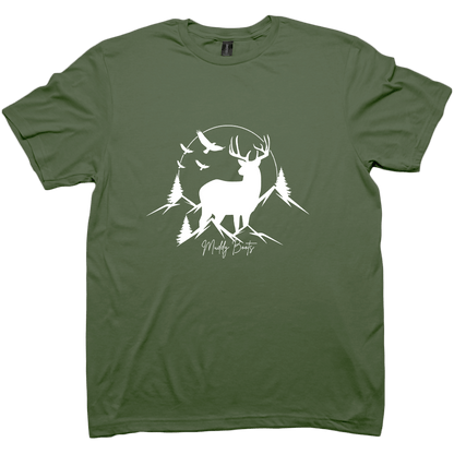 Mountain Deer Adult Tee - Muddy Boots Clothing - T-Shirt
