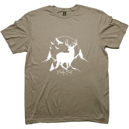 Mountain Deer Adult Tee - Muddy Boots Clothing - T-Shirt