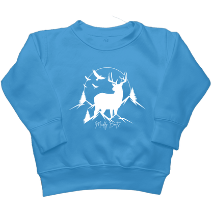 Mountain Deer Kids Crew Neck Sweatshirt - Muddy Boots Clothing - Crew Neck Sweatshirt