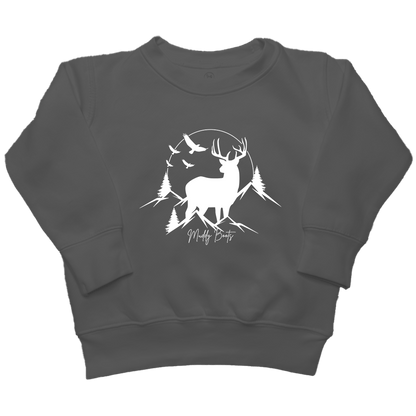 Mountain Deer Kids Crew Neck Sweatshirt - Muddy Boots Clothing - Crew Neck Sweatshirt