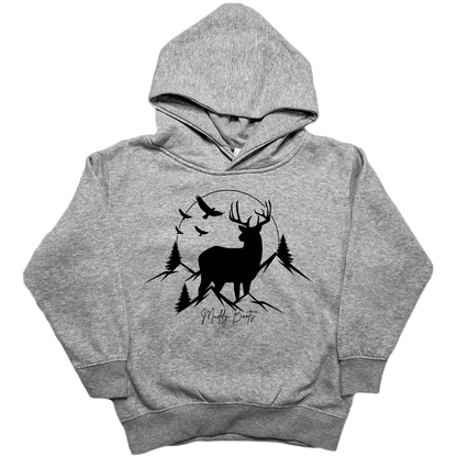 Mountain Deer Kids Hoodie - Muddy Boots Clothing - Hoodie